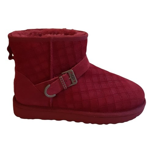 Pre-owned Ugg Boots In Pink