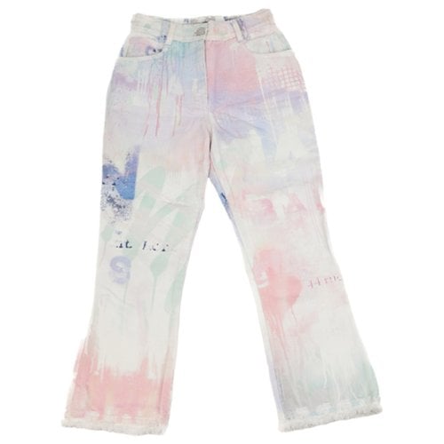 Pre-owned Balmain Straight Jeans In Multicolour