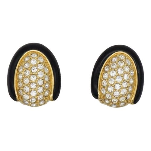 Pre-owned Dior Earrings In Black