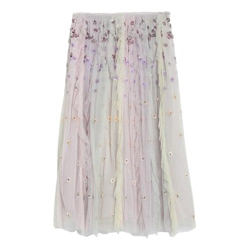 Pre-owned Needle & Thread Mid-length Skirt In Multicolour