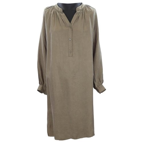 Pre-owned Not Shy Mid-length Dress In Khaki