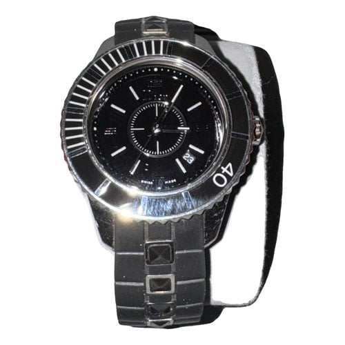 Pre-owned Dior Christal Watch In Black
