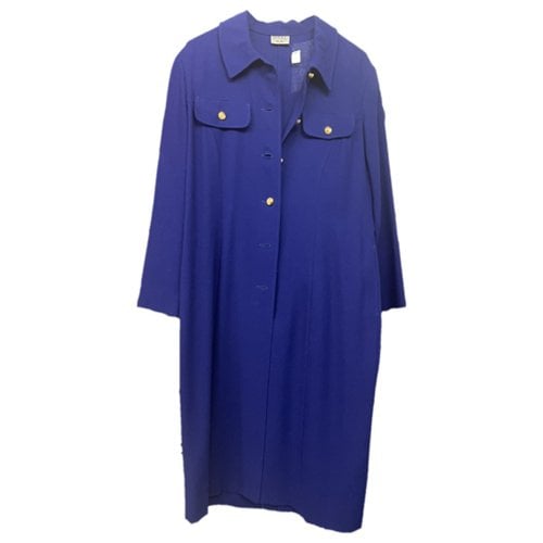 Pre-owned Weill Wool Mid-length Dress In Blue