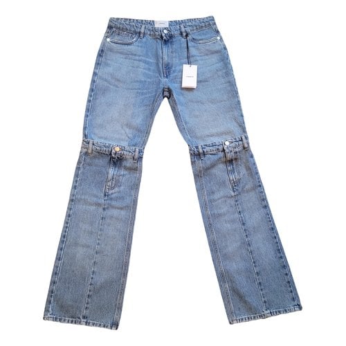 Pre-owned Coperni Straight Jeans In Blue