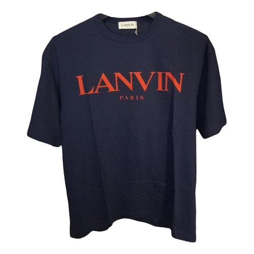 Pre-owned Lanvin T-shirt In Navy