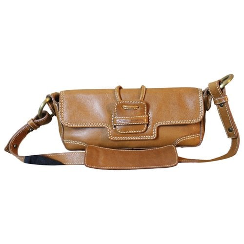 Pre-owned Aquascutum Leather Handbag In Brown