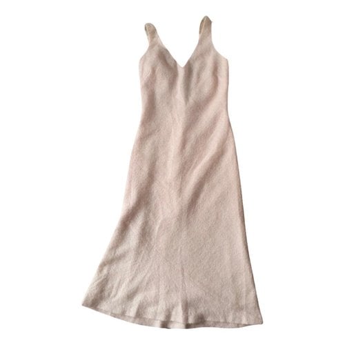 Pre-owned Joseph Wool Mid-length Dress In Pink