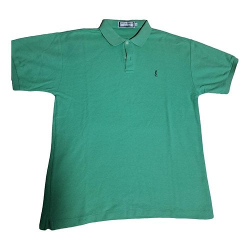 Pre-owned Saint Laurent Polo Shirt In Green