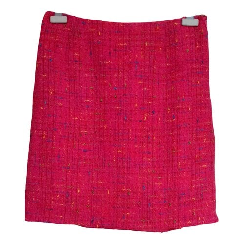 Pre-owned Philosophy Di Alberta Ferretti Wool Mid-length Skirt In Pink