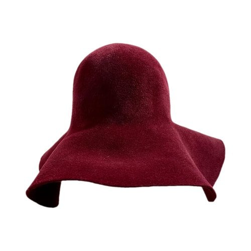 Pre-owned Forte Forte Cashmere Hat In Burgundy