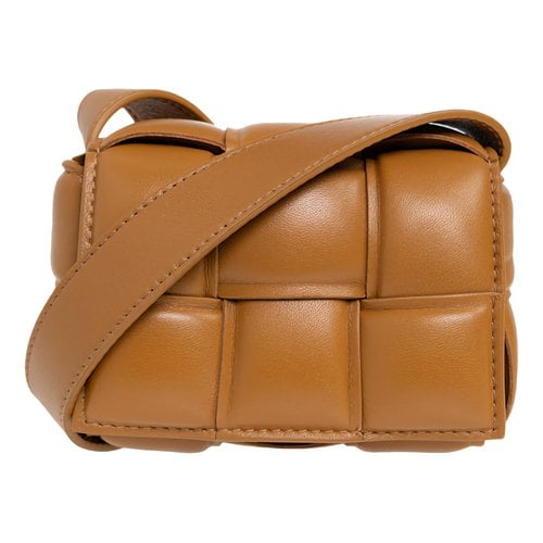 Pre-owned Bottega Veneta Cassette Padded Leather Handbag In Brown