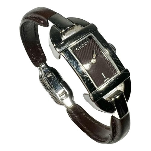 Pre-owned Gucci Bamboo Watch In Brown