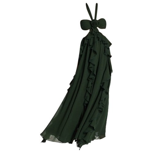 Pre-owned Ronny Kobo Maxi Dress In Green