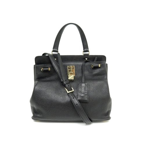 Pre-owned Valentino Garavani Joylock Leather Handbag In Black