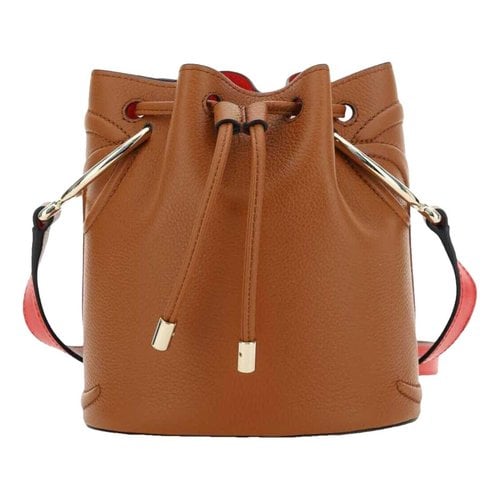 Pre-owned Christian Louboutin Leather Handbag In Brown