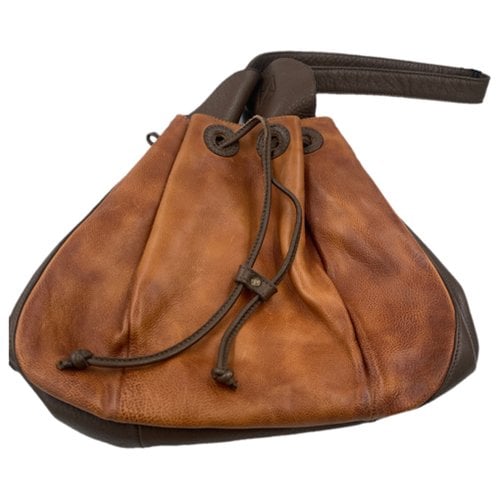 Pre-owned Mjus Leather Handbag In Brown