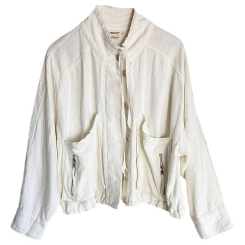 Pre-owned Blanknyc Linen Jacket In White