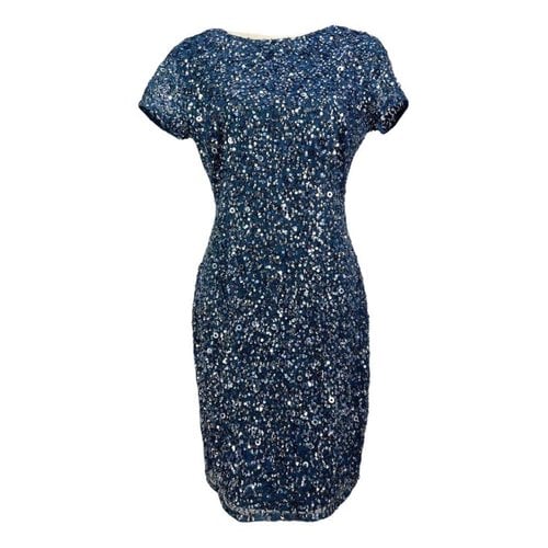 Pre-owned Adrianna Papell Mini Dress In Blue