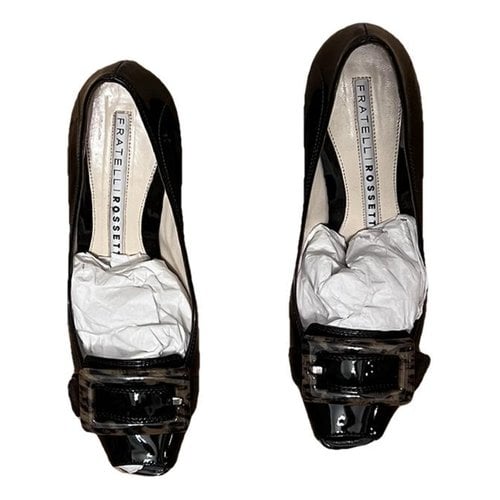 Pre-owned Fratelli Rossetti Leather Sandals In Black