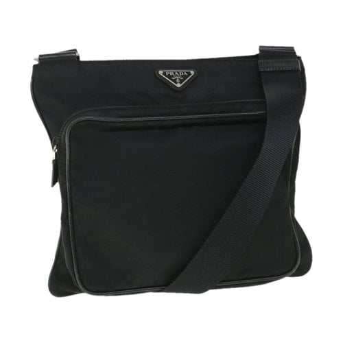 Pre-owned Prada Tessuto Handbag In Black