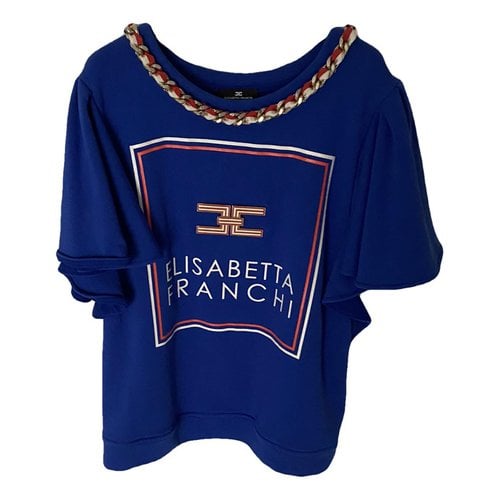 Pre-owned Elisabetta Franchi Sweatshirt In Blue