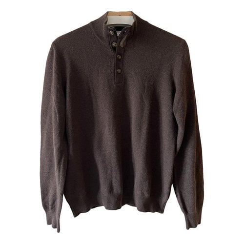 Pre-owned Gran Sasso Wool Pull In Brown