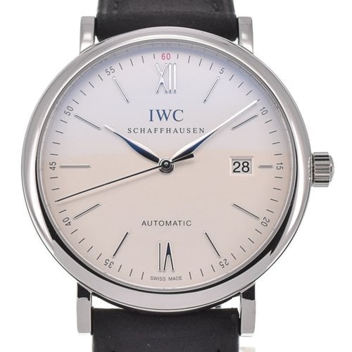 Pre-owned Iwc Schaffhausen Portofino Watch In Silver