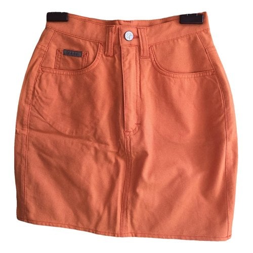 Pre-owned Calvin Klein Jeans Est.1978 Mini Skirt In Orange