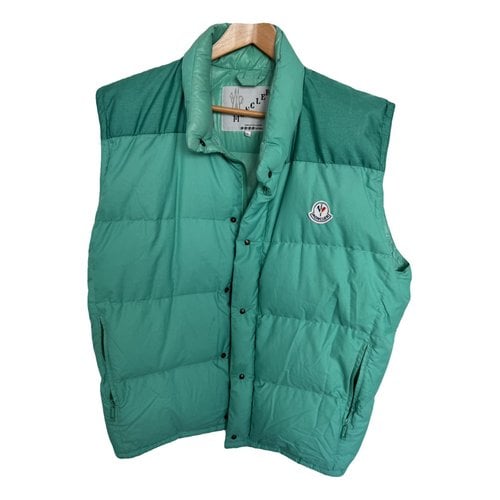 Pre-owned Moncler Classic Vest In Green