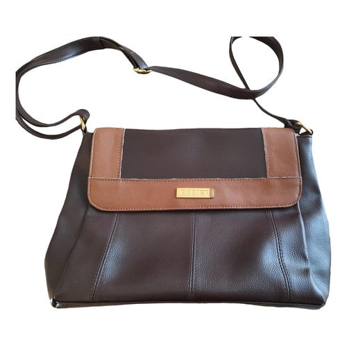 Pre-owned Rodier Leather Crossbody Bag In Brown