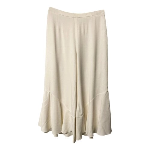 Pre-owned Peter Pilotto Carot Pants In White