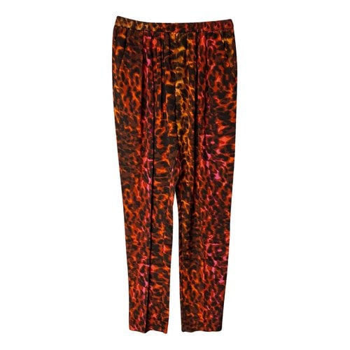 Pre-owned Stella Mccartney Silk Carot Pants In Multicolour