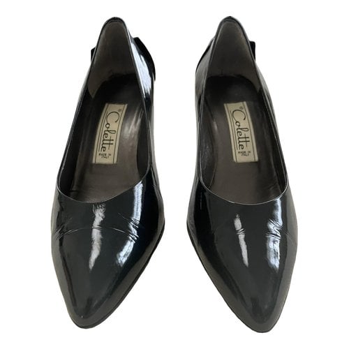 Pre-owned Colette Patent Leather Heels In Black