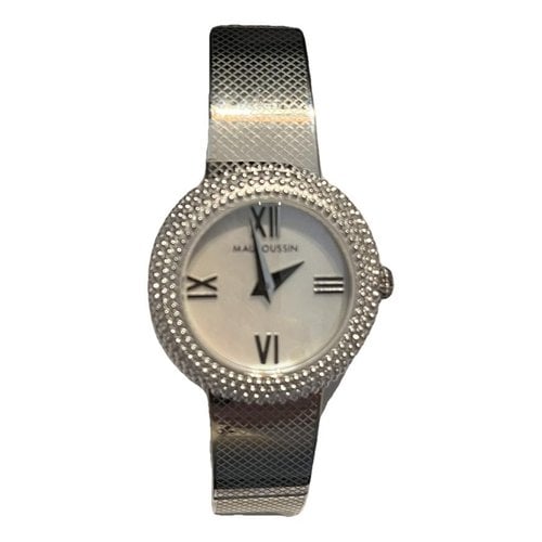 Pre-owned Mauboussin Watch In Silver