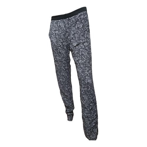 Pre-owned Sandro Trousers In Grey