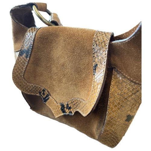 Pre-owned Ba&sh Leather Crossbody Bag In Camel