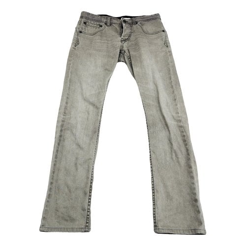 Pre-owned Dkny Trousers In Anthracite