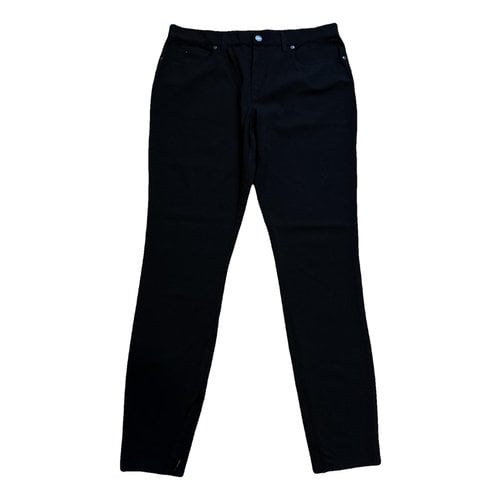 Pre-owned Tom Ford Wool Straight Pants In Black