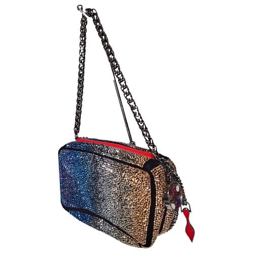 Pre-owned Christian Louboutin Glitter Clutch Bag In Multicolour