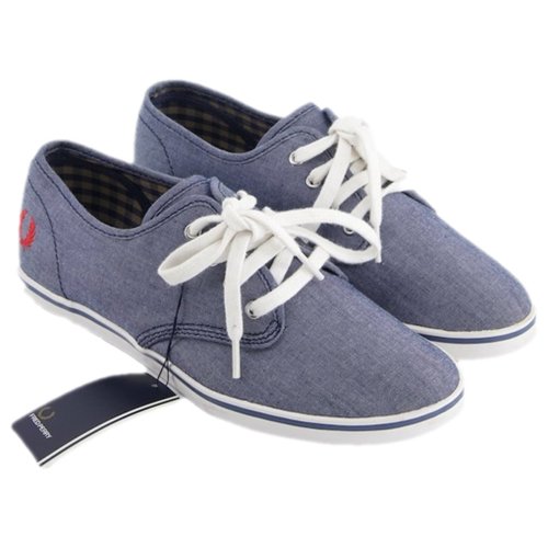 Pre-owned Fred Perry Cloth Trainers In Blue