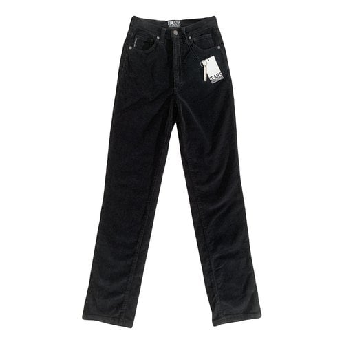 Pre-owned Iceberg Straight Jeans In Anthracite