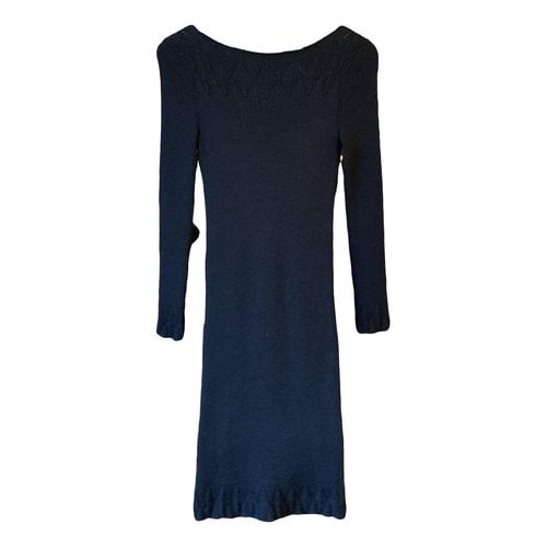 Pre-owned Jean Paul Gaultier Wool Mid-length Dress In Anthracite