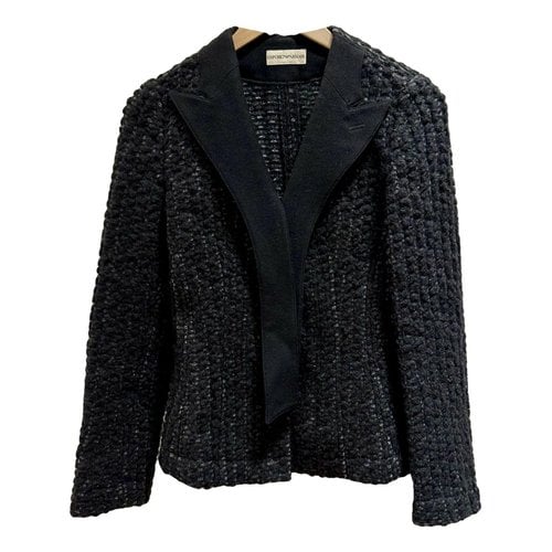 Pre-owned Emporio Armani Wool Blazer In Black