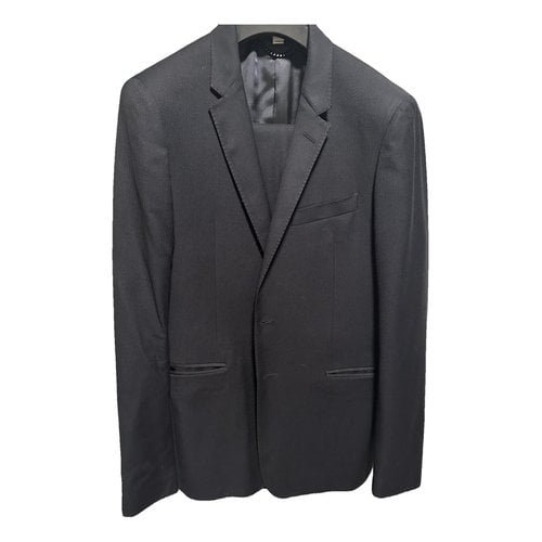 Pre-owned Burberry Wool Suit In Blue