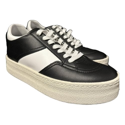 Pre-owned Emporio Armani Leather Trainers In Other