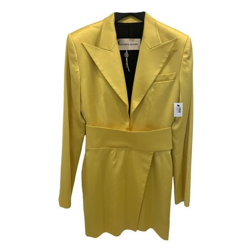 Pre-owned Alexandre Vauthier Dress In Yellow