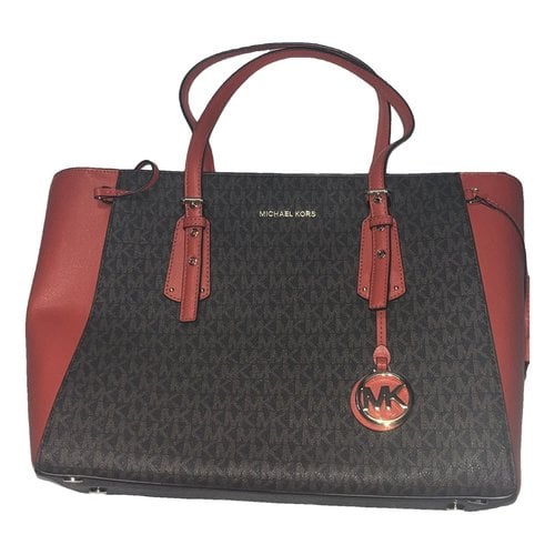Pre-owned Michael Kors Leather Handbag In Brown