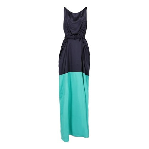 Pre-owned Roksanda Ilincic Silk Maxi Dress In Multicolour