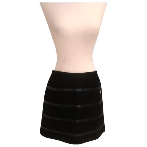 Pre-owned Sonia By Sonia Rykiel Wool Mini Skirt In Black
