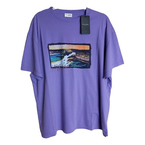 Pre-owned Saint Laurent T-shirt In Purple